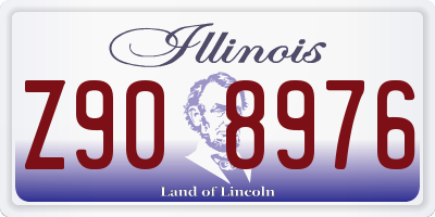 IL license plate Z908976