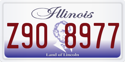 IL license plate Z908977