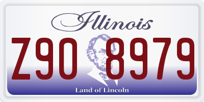 IL license plate Z908979