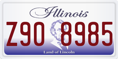 IL license plate Z908985