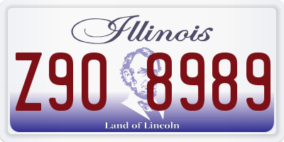 IL license plate Z908989