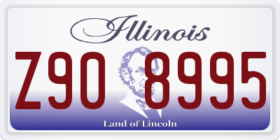 IL license plate Z908995