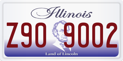 IL license plate Z909002