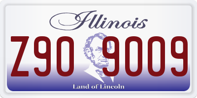 IL license plate Z909009