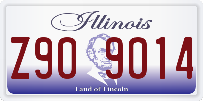 IL license plate Z909014