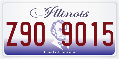 IL license plate Z909015