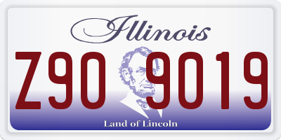 IL license plate Z909019