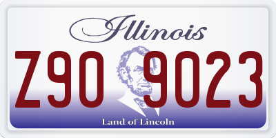 IL license plate Z909023