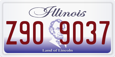 IL license plate Z909037
