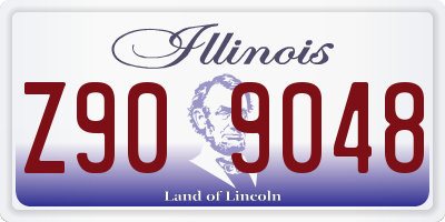 IL license plate Z909048
