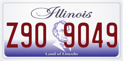 IL license plate Z909049