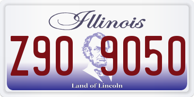IL license plate Z909050