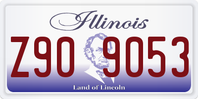 IL license plate Z909053