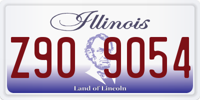 IL license plate Z909054