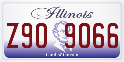 IL license plate Z909066