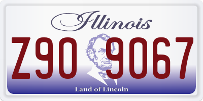 IL license plate Z909067