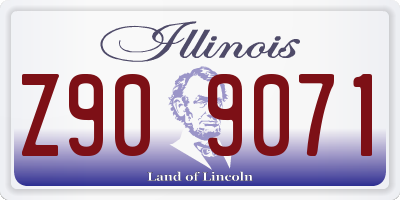 IL license plate Z909071