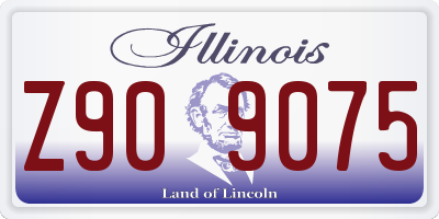 IL license plate Z909075