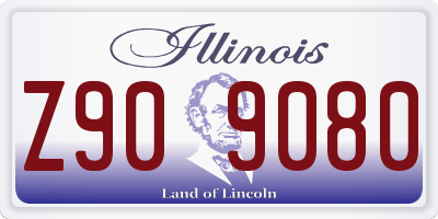 IL license plate Z909080