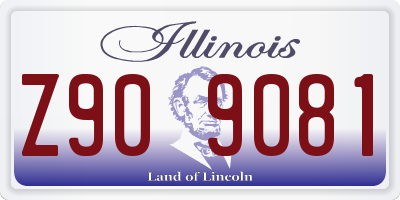 IL license plate Z909081