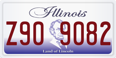 IL license plate Z909082