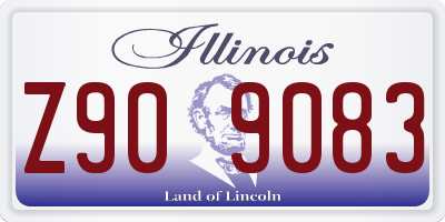 IL license plate Z909083