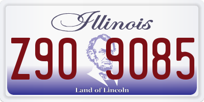 IL license plate Z909085