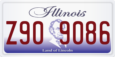 IL license plate Z909086
