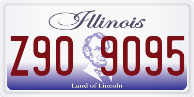 IL license plate Z909095