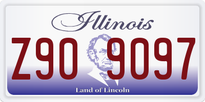 IL license plate Z909097