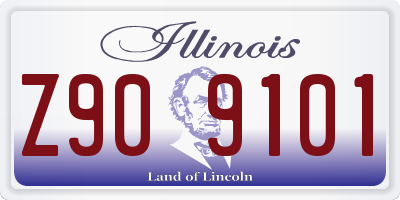 IL license plate Z909101