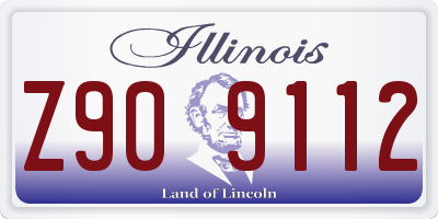 IL license plate Z909112