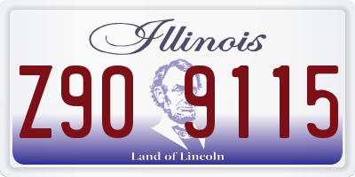 IL license plate Z909115