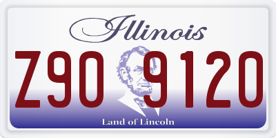 IL license plate Z909120