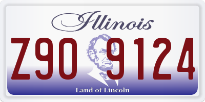 IL license plate Z909124