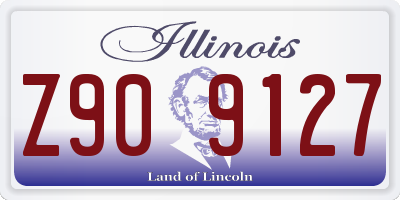 IL license plate Z909127