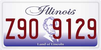 IL license plate Z909129