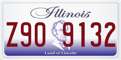 IL license plate Z909132