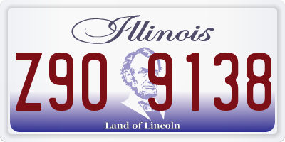 IL license plate Z909138