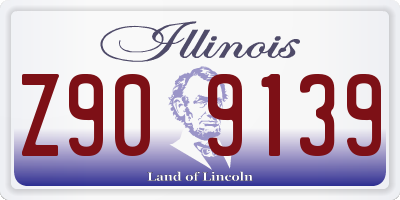 IL license plate Z909139