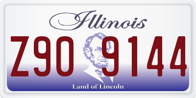 IL license plate Z909144