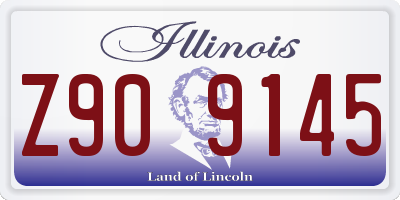 IL license plate Z909145