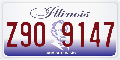IL license plate Z909147