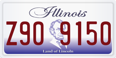 IL license plate Z909150