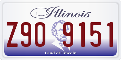 IL license plate Z909151