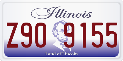 IL license plate Z909155