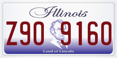 IL license plate Z909160