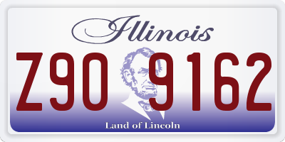 IL license plate Z909162