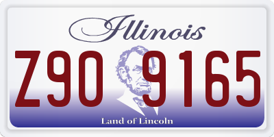 IL license plate Z909165