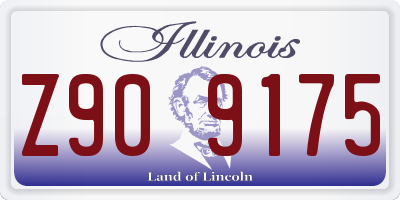 IL license plate Z909175